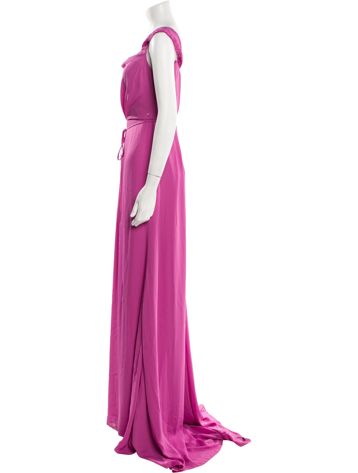 Vera Wang Scoop Neck Long Dress